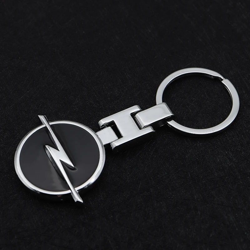 

Car parts double-sided logo metal 3D car keychain for OPEL-Corsa e Ampera Astra Insignia Combo Zafira Vivaro Adam Mokka key ring