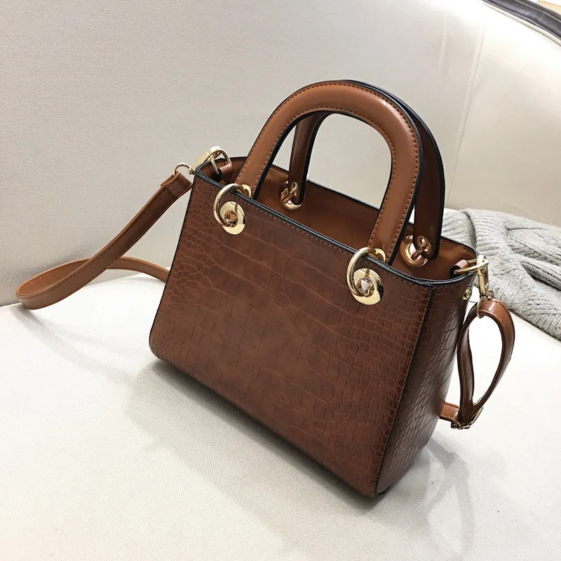 Сумка мессенджер Крокодиловая текстура женская сумка новинка 2019 Европейская и