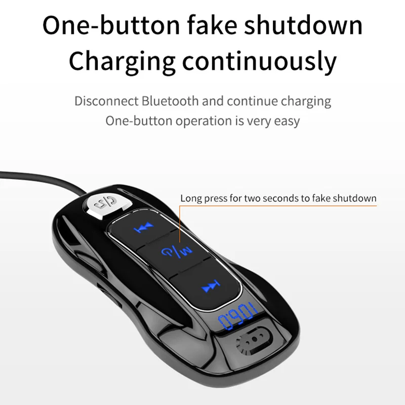 Fm передатчик Автомобильный MP3 плеер Bluetooth 5 0 приемник музыкальный QC3.0 Быстрая
