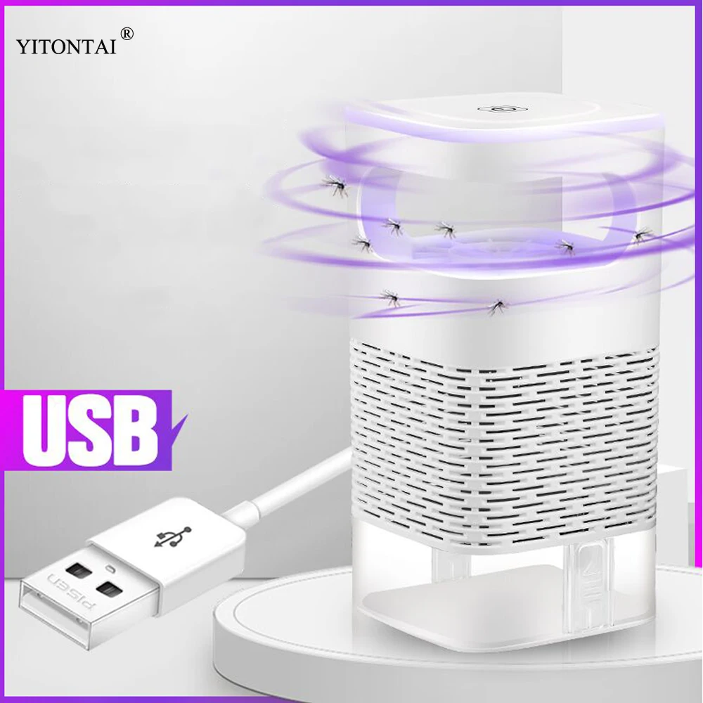 USB электронный шок москитная убийца лампа Светодиодный УФ светильник немой анти