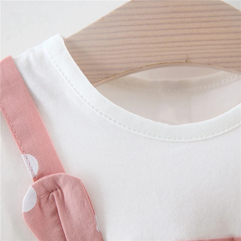 Детское летнее платье принцессы хлопковый сарафан с коротким рукавом и рисунком