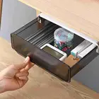 Самоклеящийся поднос для карандашей под столом, ящик для хранения, школьный самоклеящийся скрытый держатель для ручек, офисные канцелярские принадлежности, Органайзер