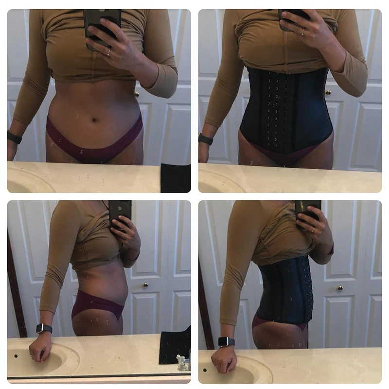 Латекс Талии Тренажер формирователь тела корсет Корректирующее белье для женщин