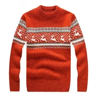 new mens ugly christmas sweaters red fashion high quality thicken wool sweater for men knitted pullover tops pull homme s 3xl