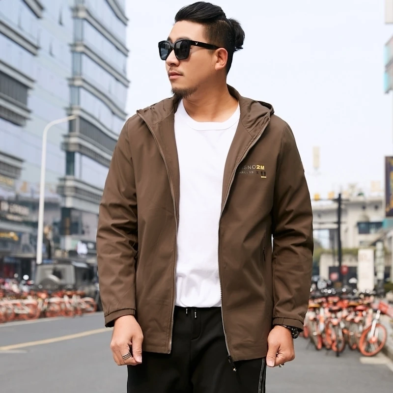 Новые мужские весенне-осенние куртки и пальто размера плюс 6xl 7xl 8xl 9xl большой