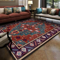 national style 3d carpet for bedroom rug persian floral carpet for living room flannel anti slip kitchen floor area rug160x230cm