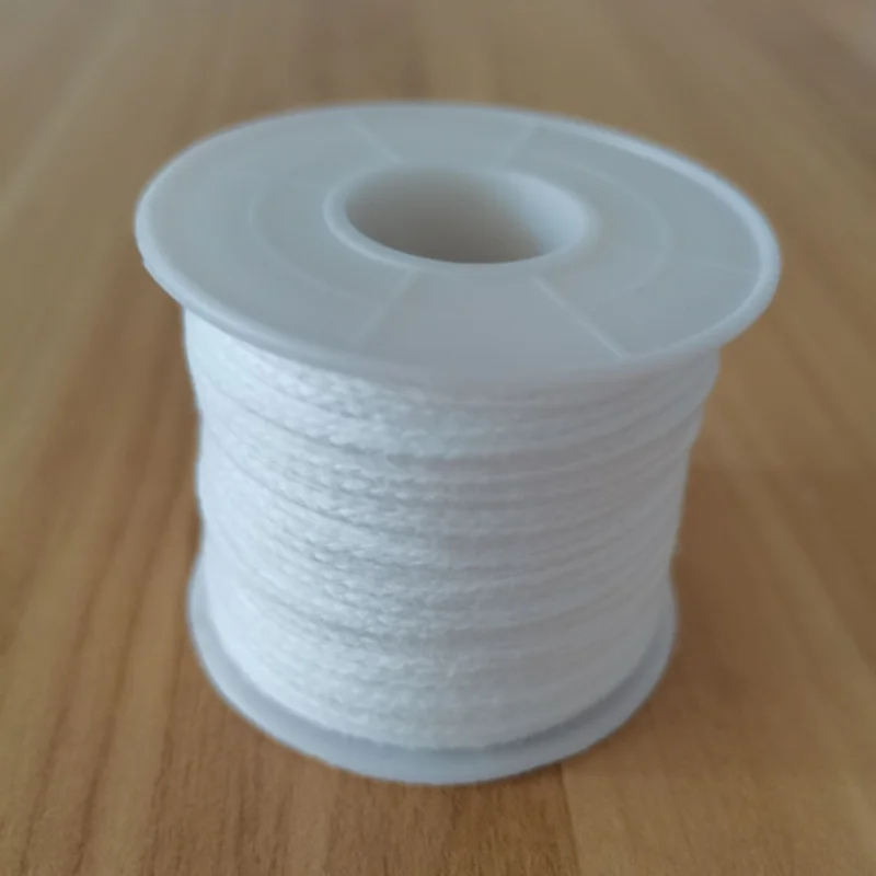 

New 1 Roll 200 Feet 61M White Candle Wick Cotton Candle Woven Wicks for Handmade Candle DIY Oil Lamps And Candle Making Supplies