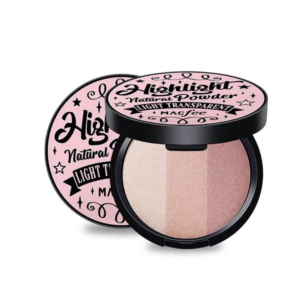 На каждый день 3 цвета мерцание прессованная пудра косметическое средство макияж