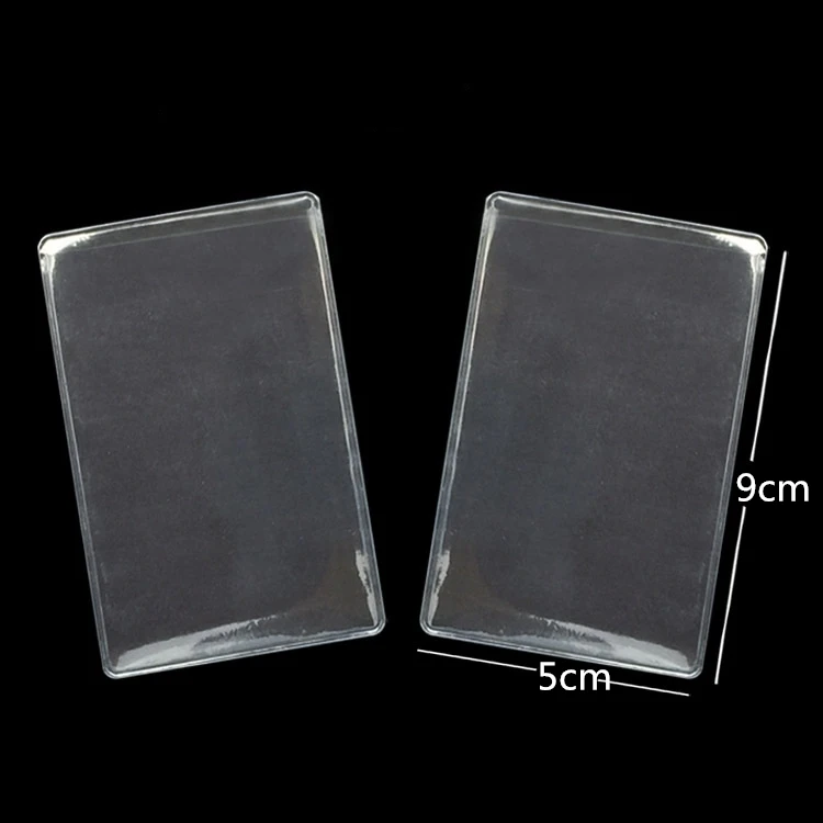 10 шт./лот женская и Мужская Обложка для кредитных карт ПВХ Прозрачный матовый