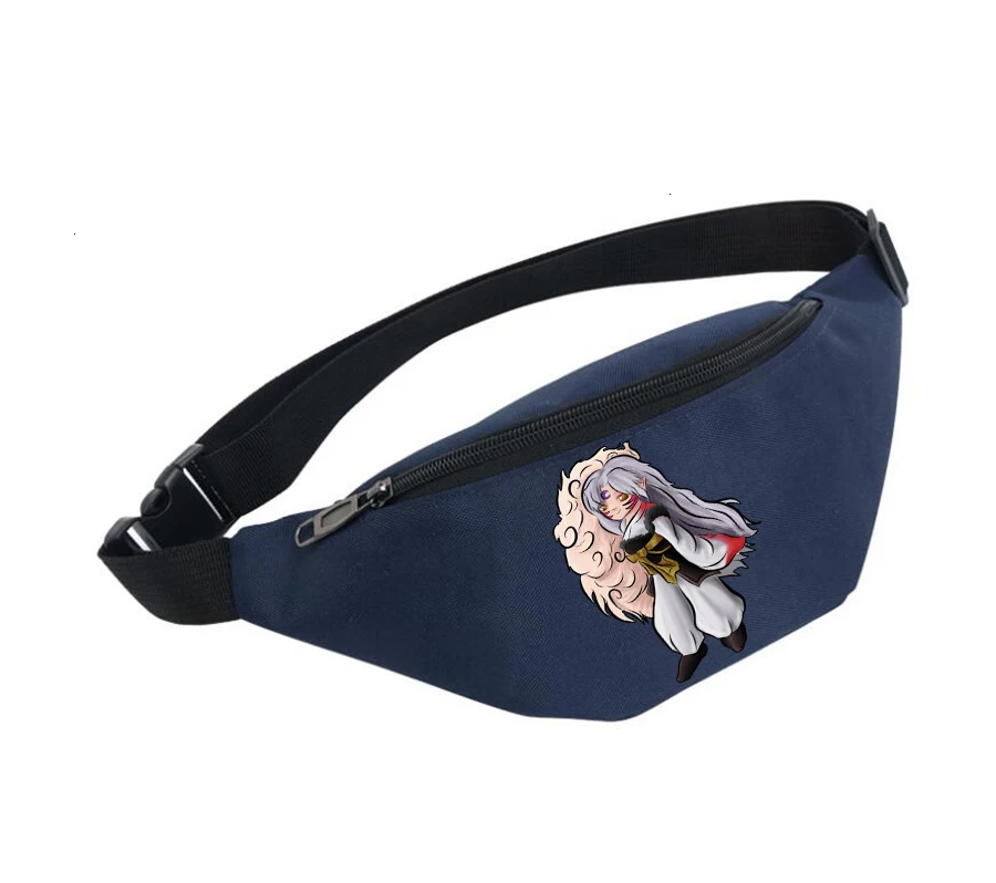

anime Waist Bag women Belt Waterproof Chest Handbag Unisex Fanny Pack Ladies Waist Pack Belly Bags For Inuyasha