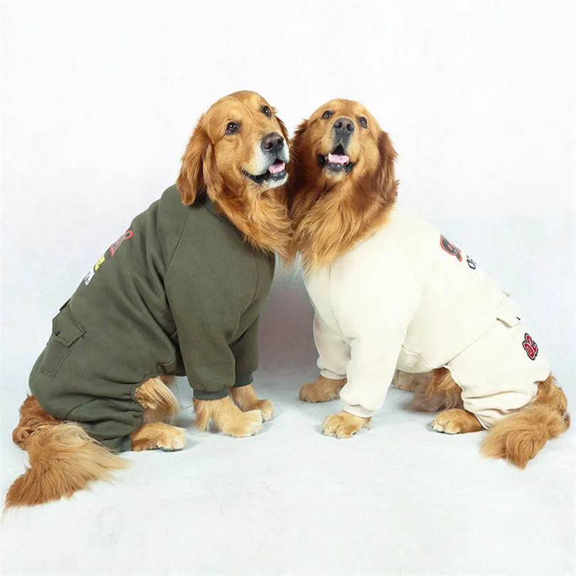 Dog coat winter With pocket Jacket Christmas Clothing Hoodies For Medium large Dogs Outfit Pet Clothes for Pajamas PJS Coat | Дом и сад