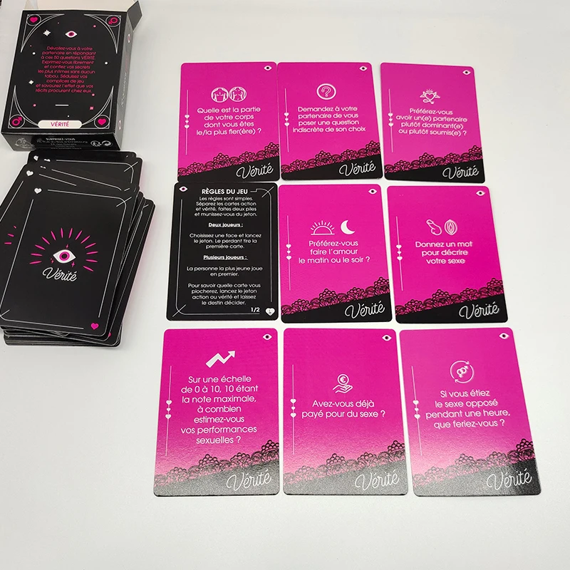 50 Cartes правда или осмеливание сексуальная игра для взрослых набор игровых карт Ou