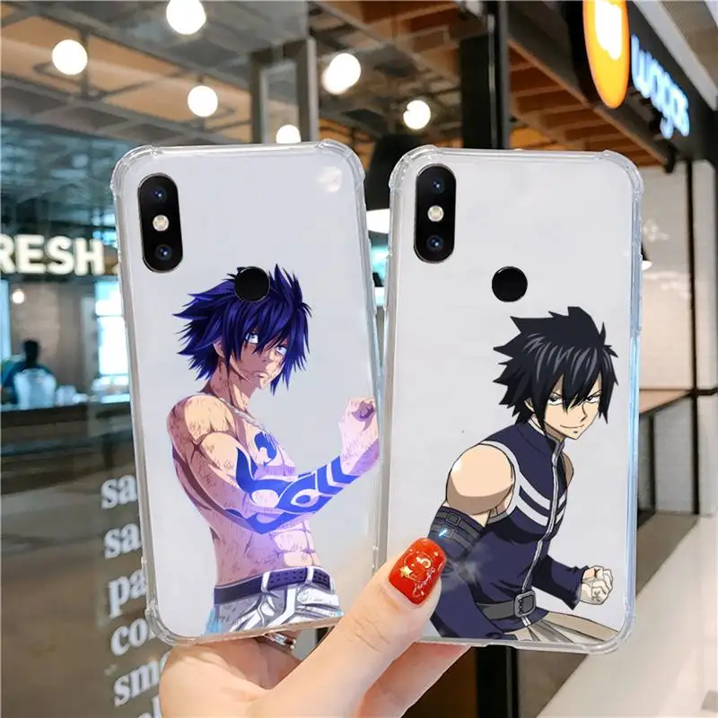 

Gray Fullbuster Fairy Tail anime Phone Case Transparent for xiaomi Redmi note k 7 6 40 9 6 5 10 11 A T se pro lite ultra