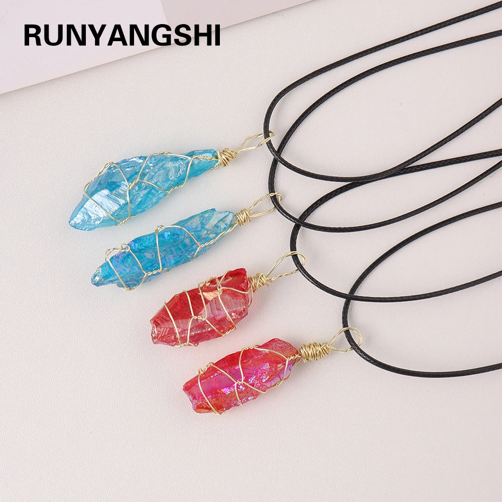 1 шт. естественный неправильной формы прозрачые кварцевые гальваническим