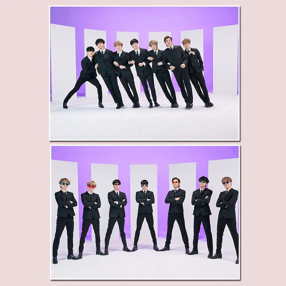 2 шт./лот поп звезда 2020 7-я годовщина фестиваль плакат JUNGKOOK V SUGA JIN JIMIN JHOPE наклейка