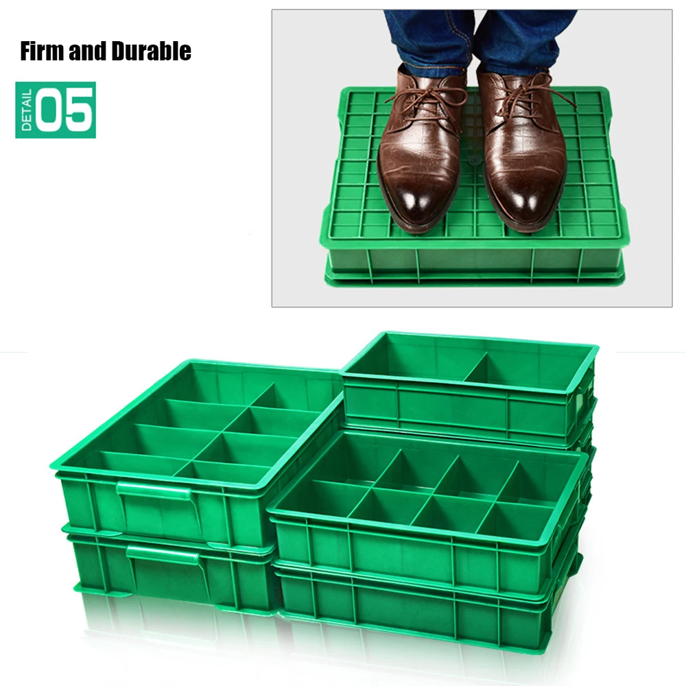 

Garage Parts Tools Storage Basket Warehouse Storage Basket Wrench Screw Plastic Storage Box Thickened Basket 2/3/4/8 Grids