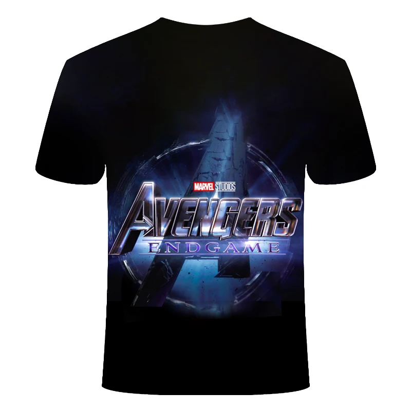 Новинка, футболка Marvel Avengers 4 final, футболка с 3d принтом супергероя Америки, футболка для косплея, Мужская Новая летняя модная футболка