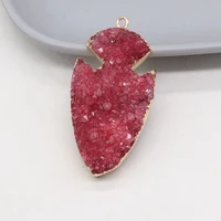 natural stone anchor agate crystal tooth red pendant handmade crafts diy necklace sweater chain jewelry accessories gift making