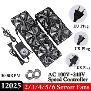 Вентилятор охлаждения сервера Gdstime, 12 см, 12 В, 220 В постоянного тока