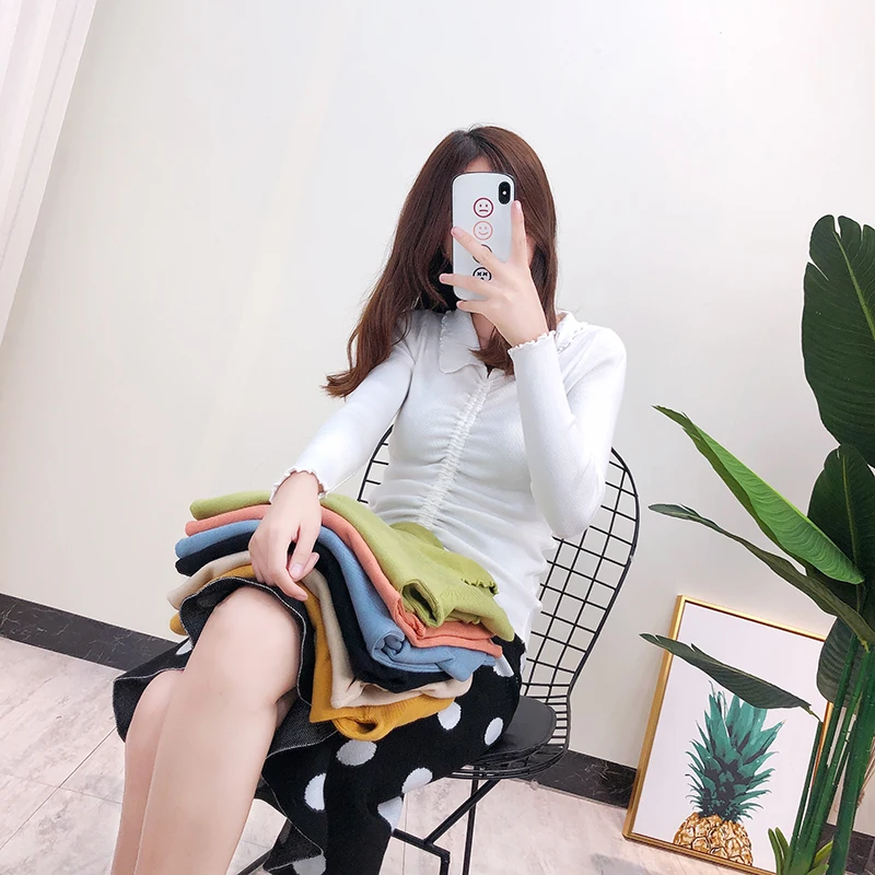 Женский свитер женские осенне-зимние топы одежда 2019 вязаный пуловер вязаная