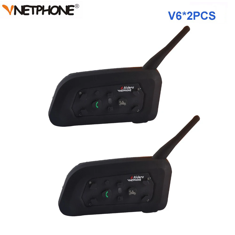 Bluetooth гарнитура для шлема 4 шт./лот Vnetphone V6 + наслаждение шлемом 1200 м|Наушники