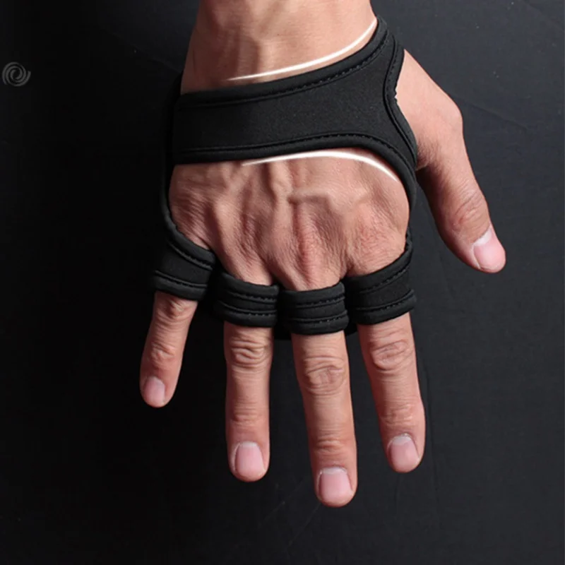 New Arrival Gym Fitness Gloves Hand Palm Protector Bodybuilding Workout Power Weight Lifting Training Dumbbell Grips Pads | Спорт и