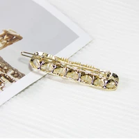 Women Pearl Hair Clips Electroplating Alloy Hair Accessories for Party Wedding TC21