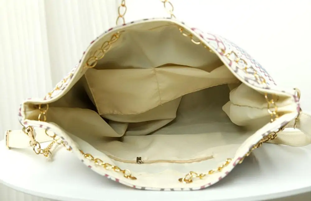 Модная женская тонкая сумка ведро прочная на плечо с цепочкой вместительная