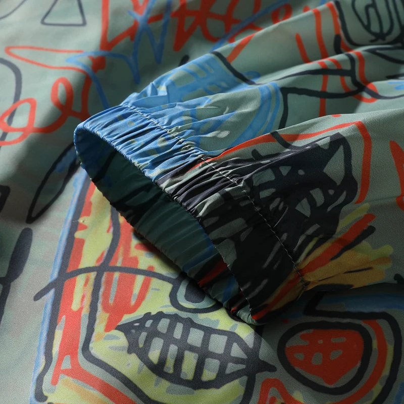 

Anorak Jacket Men Summer Lightweight Pullover Jacket Mens Graffiti Print Hooded Hiking Jacket Men Sun Protection Mountain Smock