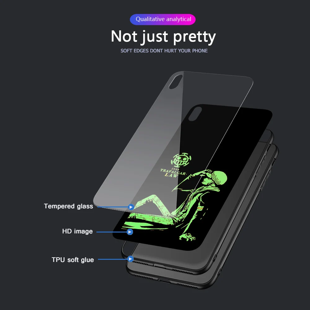 Ciciber чехлы для телефонов iphone 11 Pro XR X XS MAX one piece Luffy чехол 7 8 6 6S Plus светящиеся из