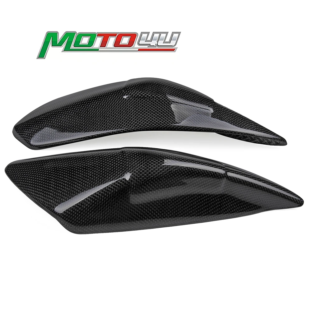 New Carbon Side Tank Covers Motorcycle Tank protector Covers Sliders Protectors For Aprilia RSV4 2013 2014 2015