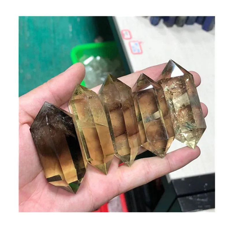 

Natural Smoky Citrine Wand Point Crystal Healing Stones For Decoration