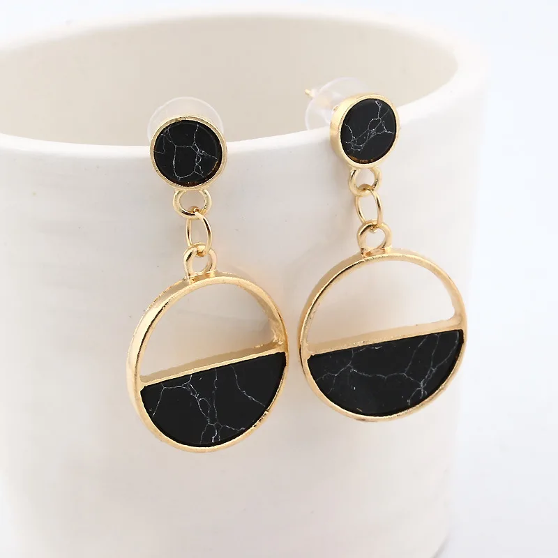 

Fashion Statement Earrings 2019 Geometric Earrings for Women Round Triangle Dangle Earring Drop Earing Modern Jewelry