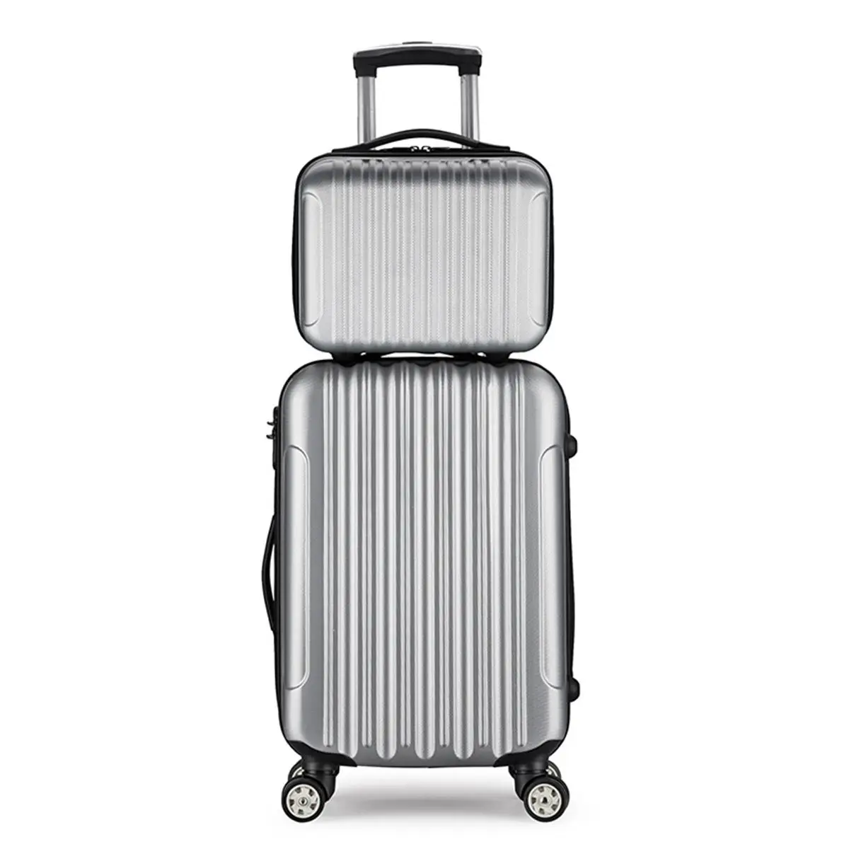 2PCS Luggage Suitcase Set Carry On Luggage Boarding Trolley Case Women Men Outdoor Travel Case 24 inch Cabin Suitcase Wheels