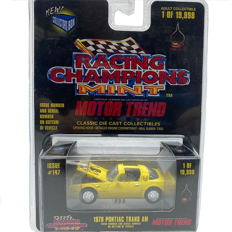 Радиоуправляемая модель автомобиля с желтым сплавом Pontiac trans am 1:64 78 дюймов