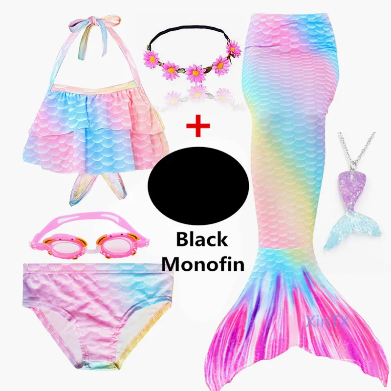 Необычные Красивые Новые хвост русалки купальные костюмы с моноластами для
