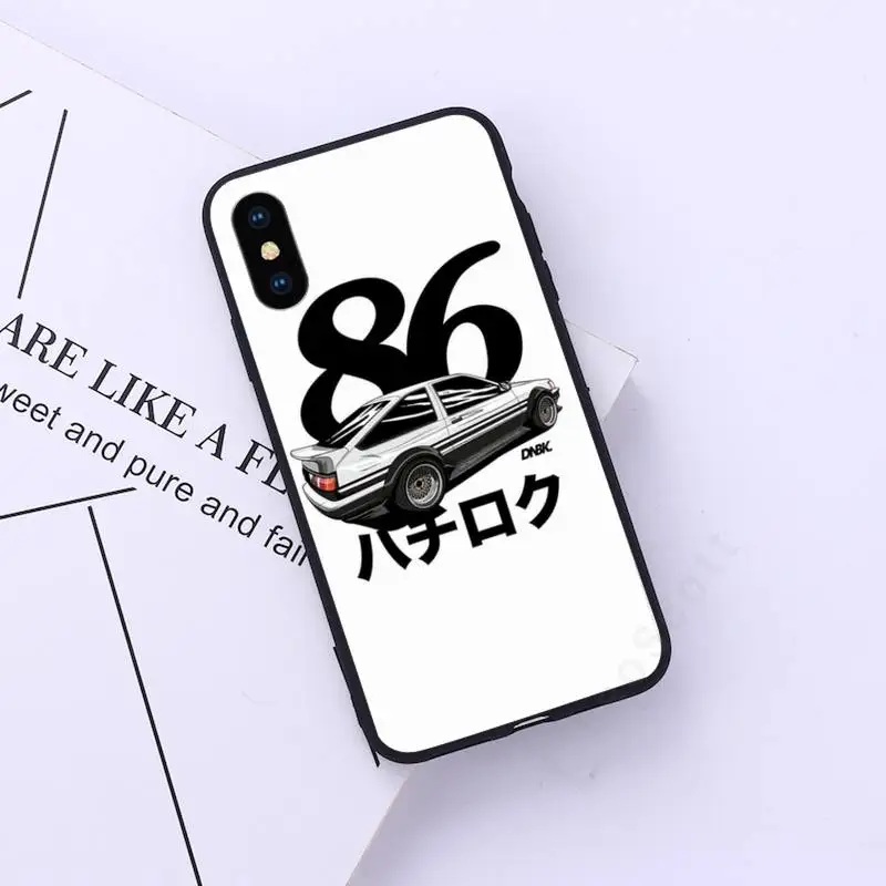 

Classic anime Initial D AE86 manga Phone Case for iPhone 11 12 pro XS MAX 8 7 6 6S Plus X 5S SE 2020 XR
