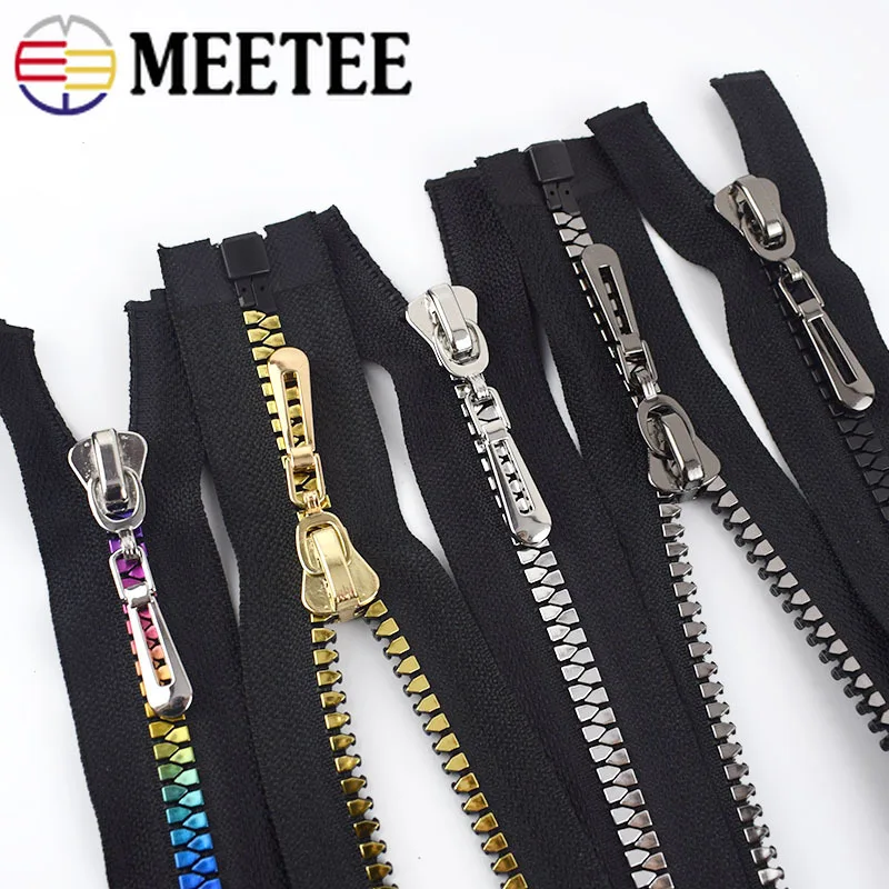 Meetee 2 шт. 8 # открытая молния из смолы для шитья новых курток пальто пуховые молнии