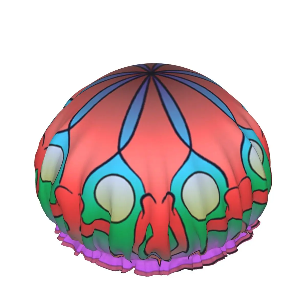 

Двойные водонепроницаемые шапочки для душа Mandala 18, индивидуальные шапочки для душа, женский Уход за волосами