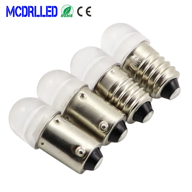 Светодиодный фонарь Mcdrl E10 T4W BA9S 10 шт. светодиодный для салона 0 5 Вт белый красный