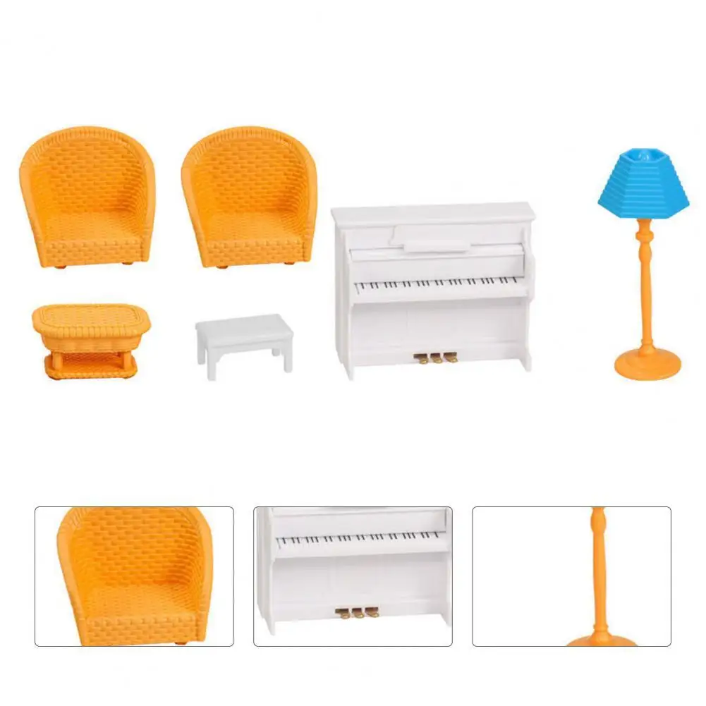 

Multifunctional Fascinating Sofa Play House Toy Plastic Pretend Toy Meticulous Workmanship for Kids