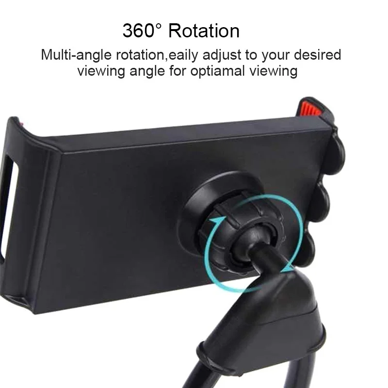 Универсальный держатель для телефона с поворотом на 360 градусов гибкий подвеской