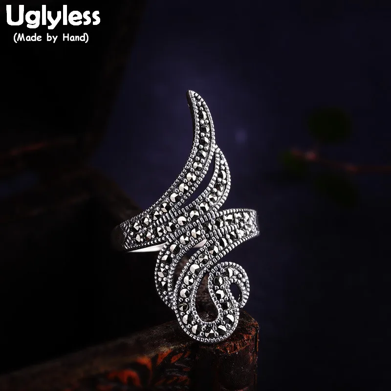 Женское кольцо с абстрактной змейкой необычное Открытое нестандартным животным