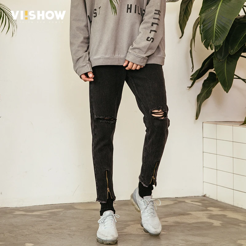 VIISHOW уличная одежда джинсовые мужские джинсы брендовые в стиле хип-хоп новинка 2018