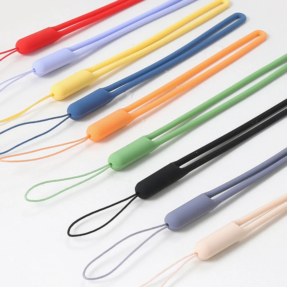 

Phone Lanyard Liquid Silicone Mobile Phone Straps MP4 Camera Key Cell Smarthone Wrist Chain Accesorios Keycord smycz do kluczy