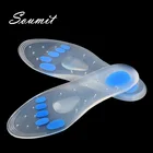 Ортопедические стельки Soumit, силикагелевые, лечение боли в пятке, поддержка свода стопы, Подошвенный Фасциит, унисекс