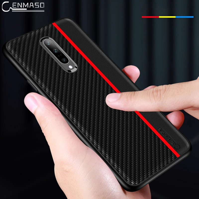 Для Oneplus 7 7T Pro чехол Оригинальное углеродное волокно текстура из искусственной кожи Защитная задняя крышка для Oneplus 7 Pro 6 6t 5 5t чехол Fundas
