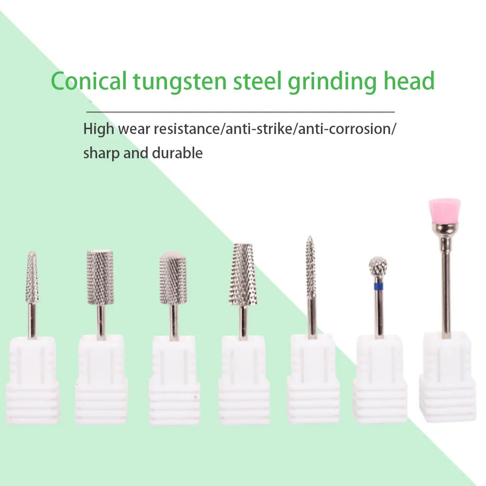 

Ceramic Milling Cutter Manicure Nail Drill Bits Electric Nail Files Carbide Burr Diamond Milling Cutter For Nail Pedicure Tools