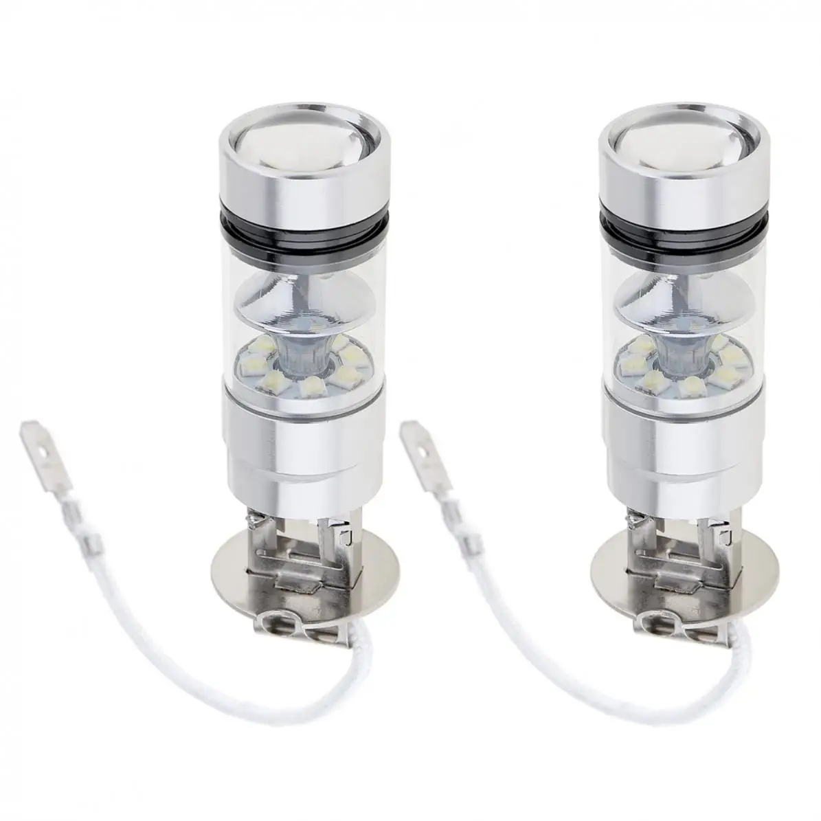 2 шт. 12В H3 100 Вт 2000лм яркая автомобильная светодиодная лампа белая противотуманная