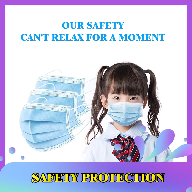Детская маска Быстрая доставка одноразовая Защитная для безопасности маски